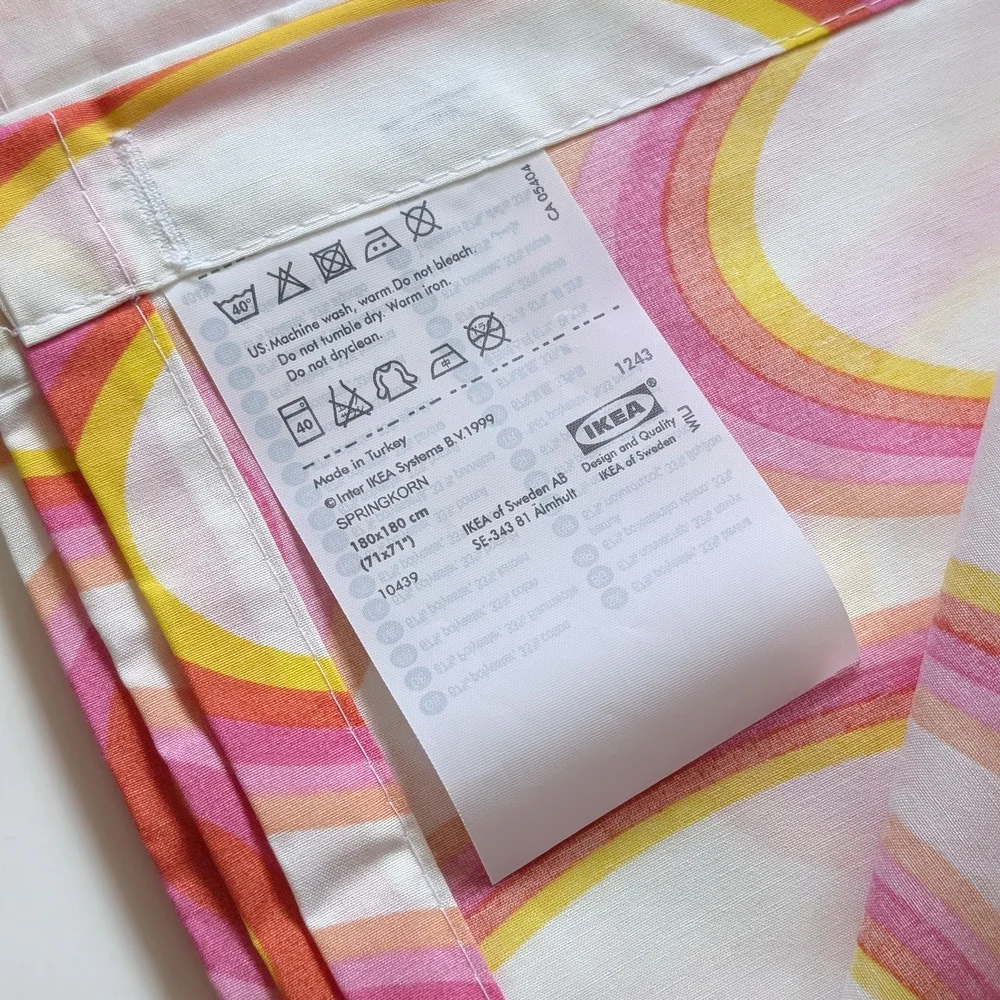 IKEA Springkorn Retro Oval Shower Curtain